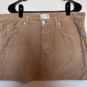 Universal Thread Tan Corduroy Skirt Size 14